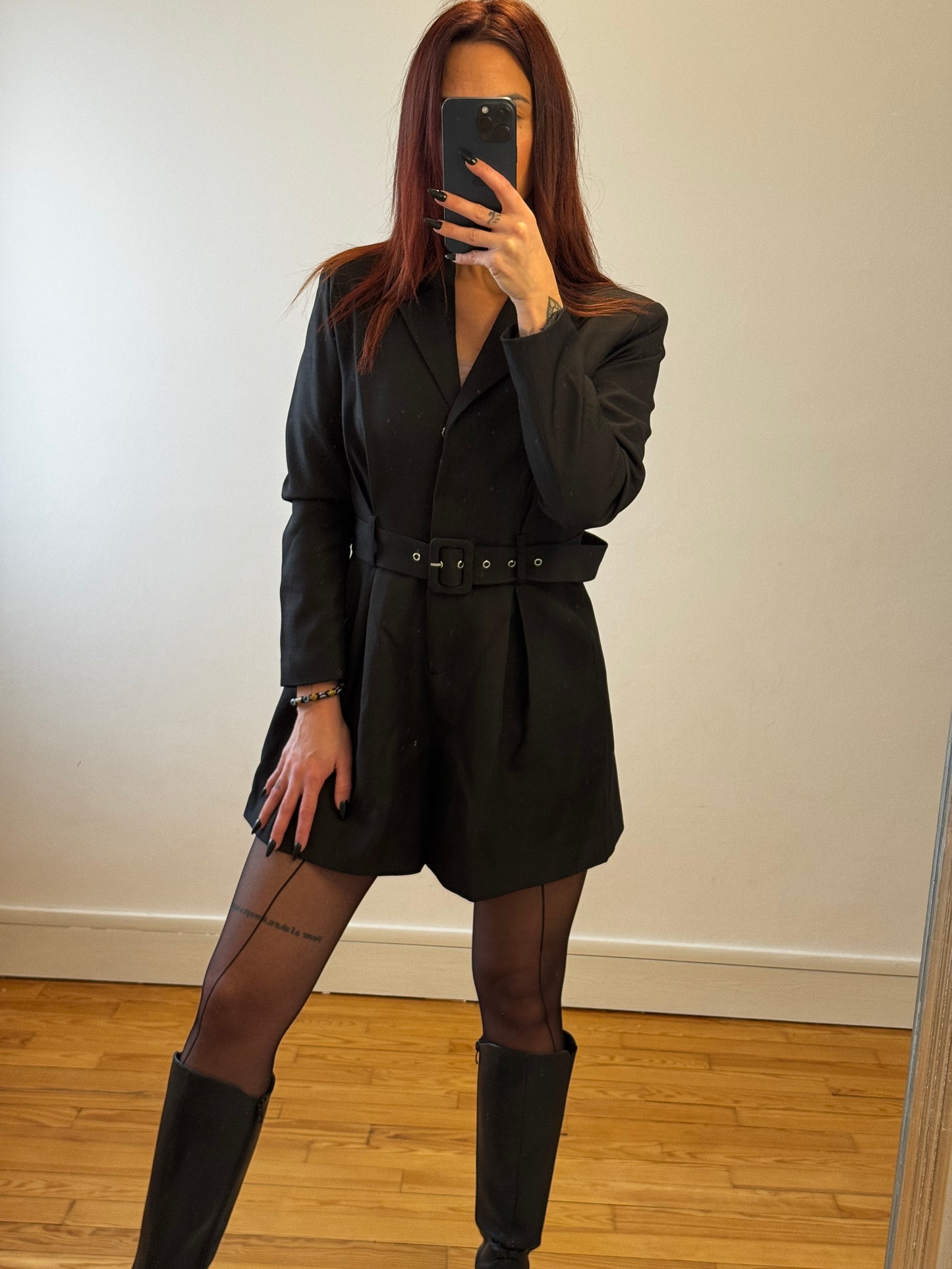 Combishort ceinturé